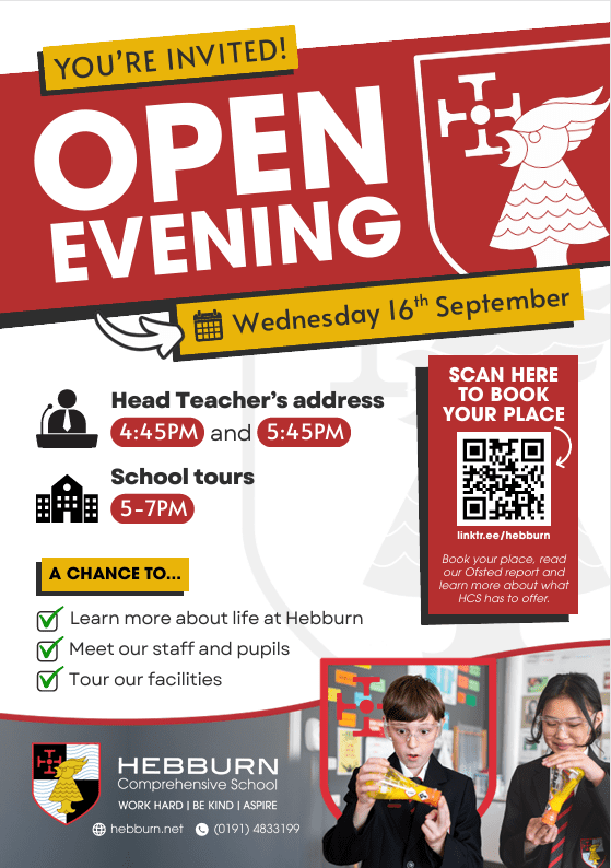 HCS Open Evening Flyer 2026
